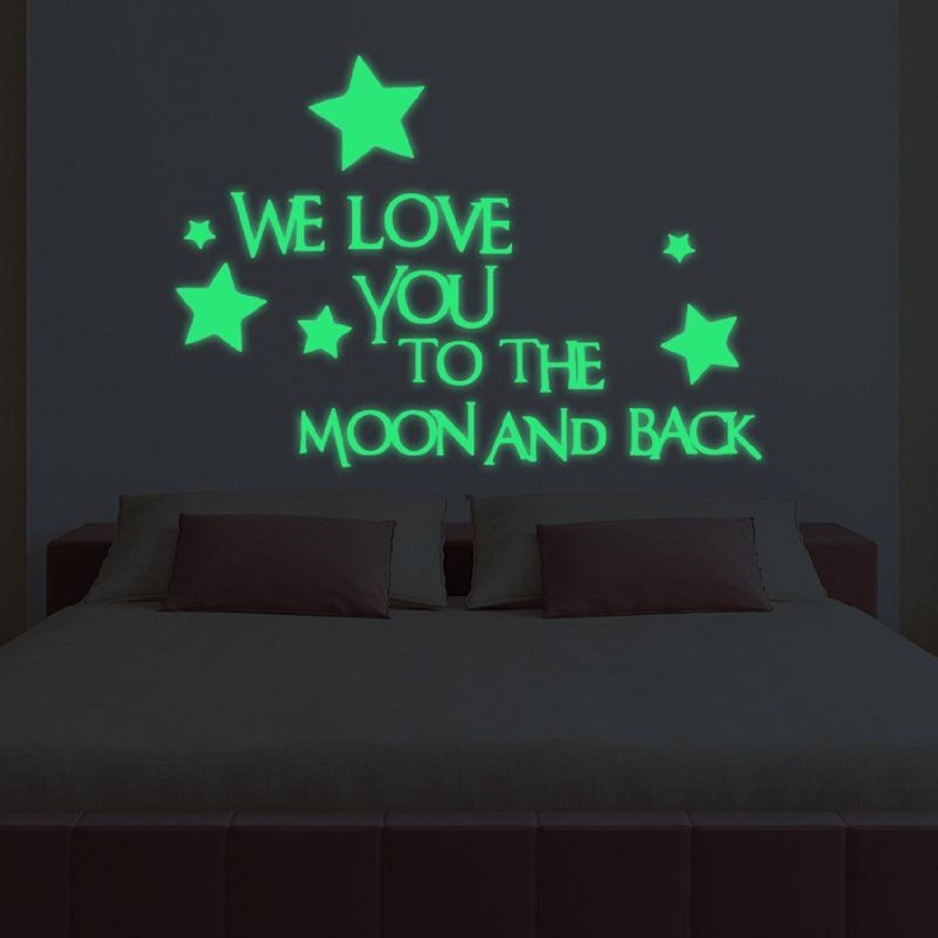 Flipkart SmartBuy 25 cm Glow in The Dark Stars for Ceiling or Wall Stickers  Self Adhesive Sticker Price in India - Buy Flipkart SmartBuy 25 cm Glow in  The Dark Stars for