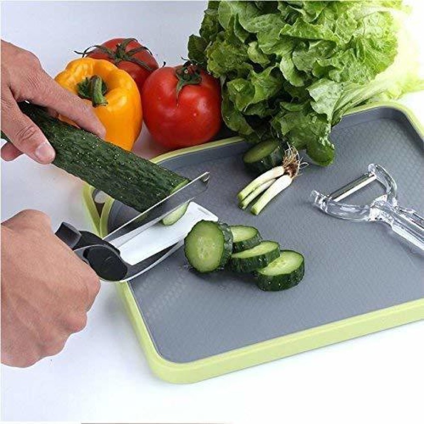 Smart Cutter Chopper with Cutting Board Stainless Steel