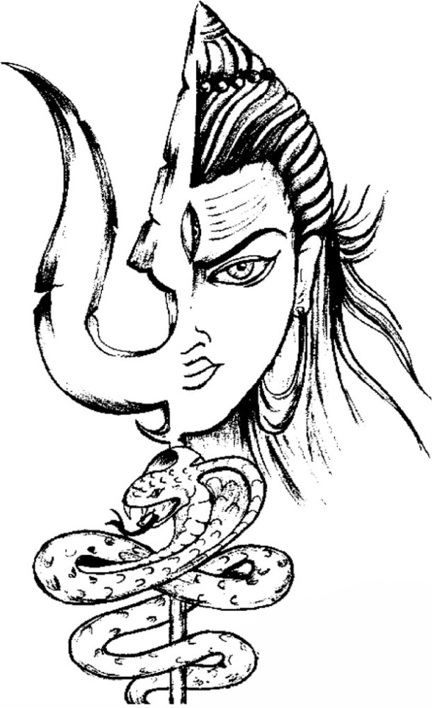 Ganesha with Trishul Tattoo For Waterproof Gods Temporary Tattoo
