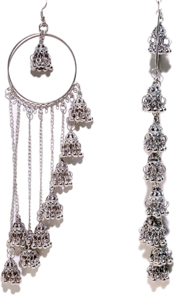 Buy online Silver Metal Jhumka Earring from fashion jewellery for Women by  Nm Creation for 609 at 50 off  2023 Limeroadcom