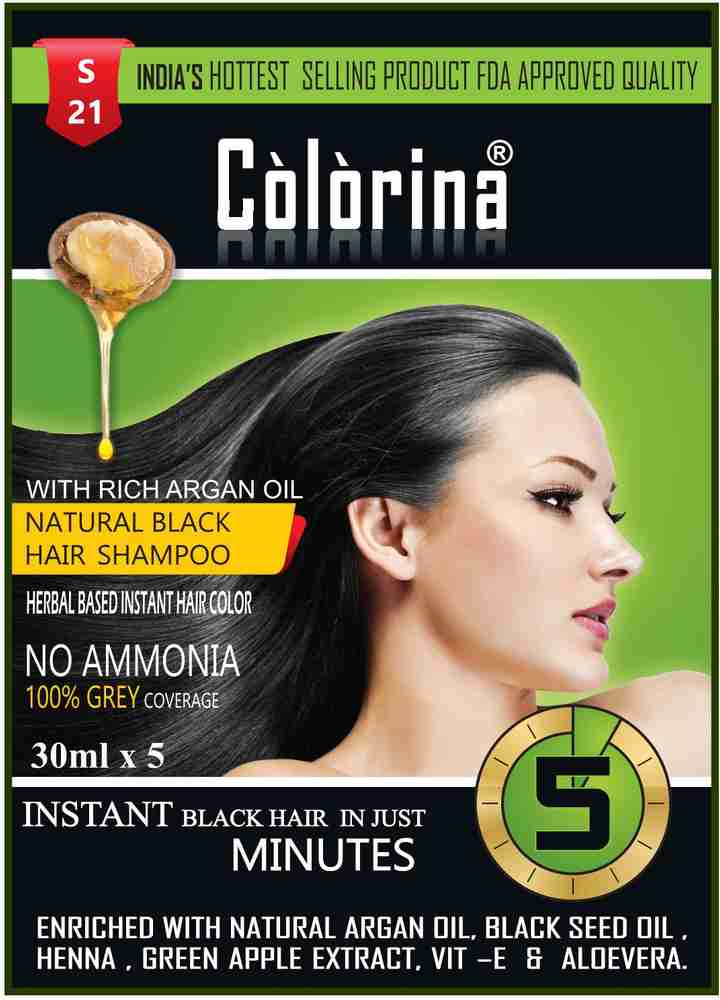 Colorina Hair Color Shampoo (30 ml X 5 Sachet)|Ammonia Free|Colors Hair not Skin|Instant Black Hair in Just 5 Minutes , Natural Black - Price in India, Buy Colorina Hair Color Shampoo (30 Colorina Hair Color Shampoo (30 ml X 5 Sachet)|Ammonia Free|Colors Hair not Skin|Instant Black Hair in Just 5 Minutes , Natural Black - Price in India, Buy Colorina Hair Color Shampoo (30