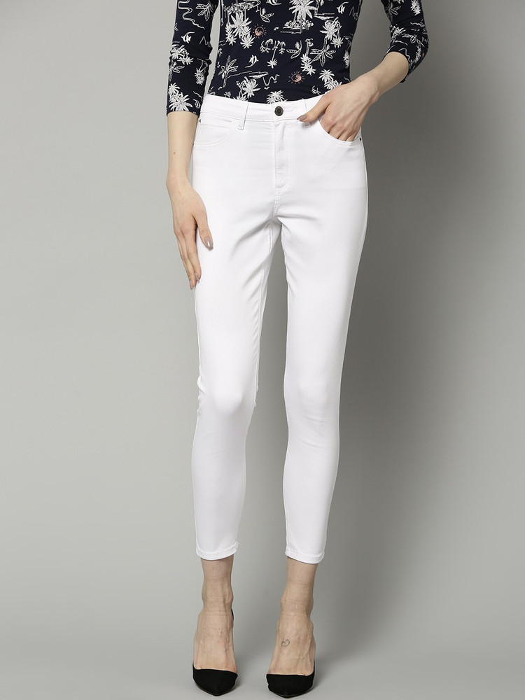 MARKS \u0026 SPENCER Slim Women White Jeans 
