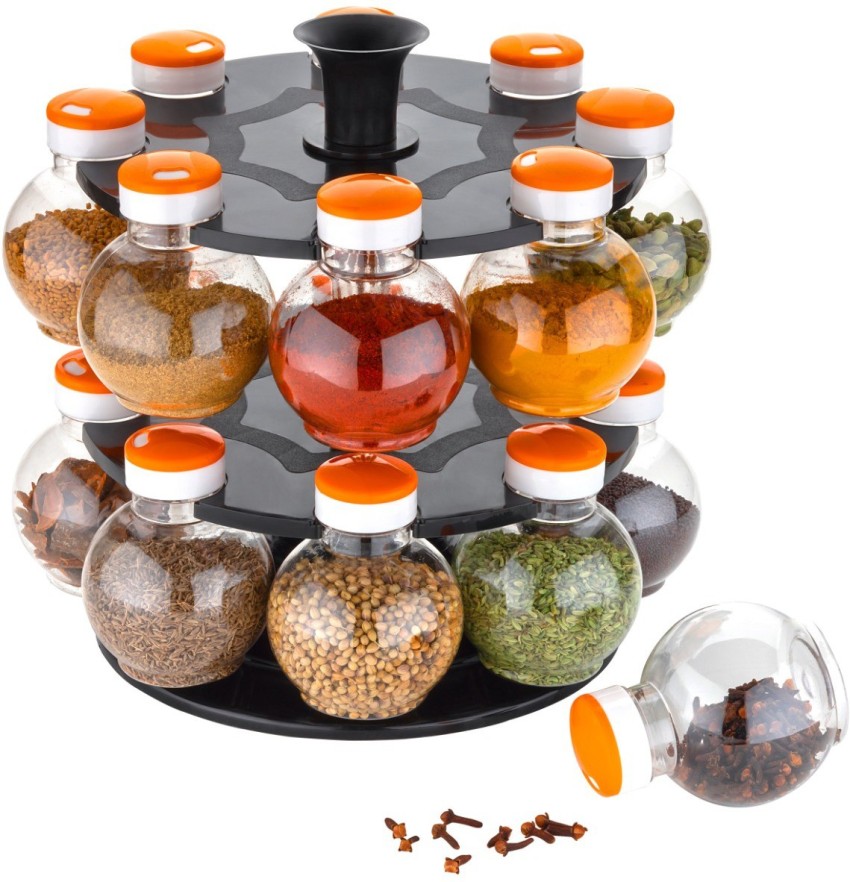 360 Degree Revolving Spice Jar Masala 20 Piece Spice Set/Condiment Set/Spice  Container