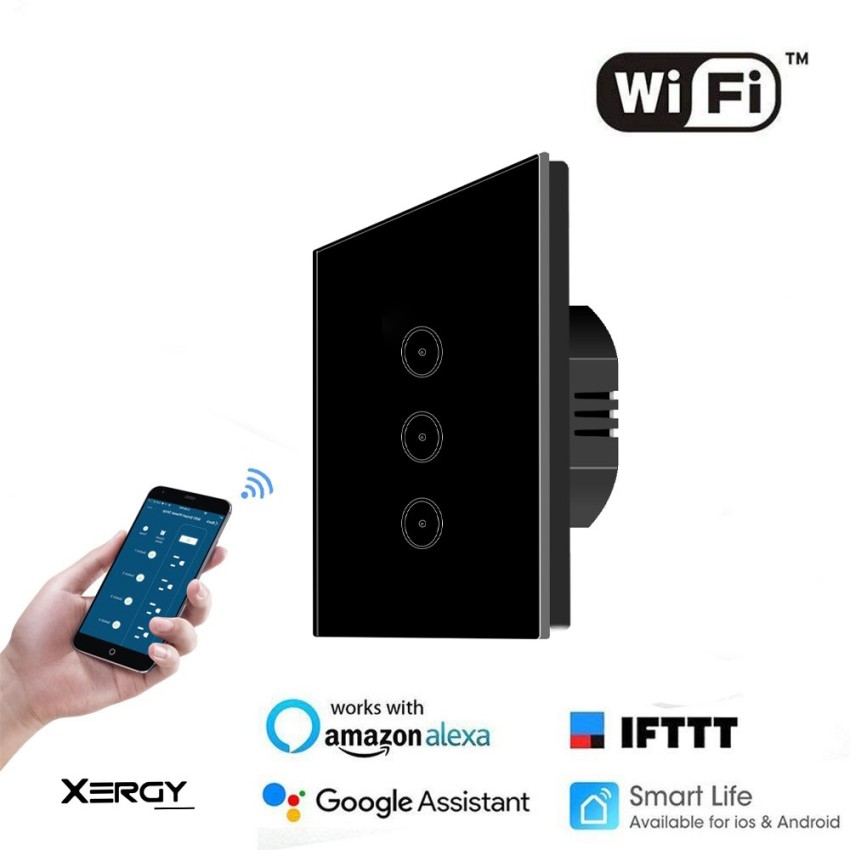 Smart Switch 1/2/3 Gang Wi-Fi Light Switches ,Smart Light Switch Compatible  with Alexa, Google Home and IFTTT