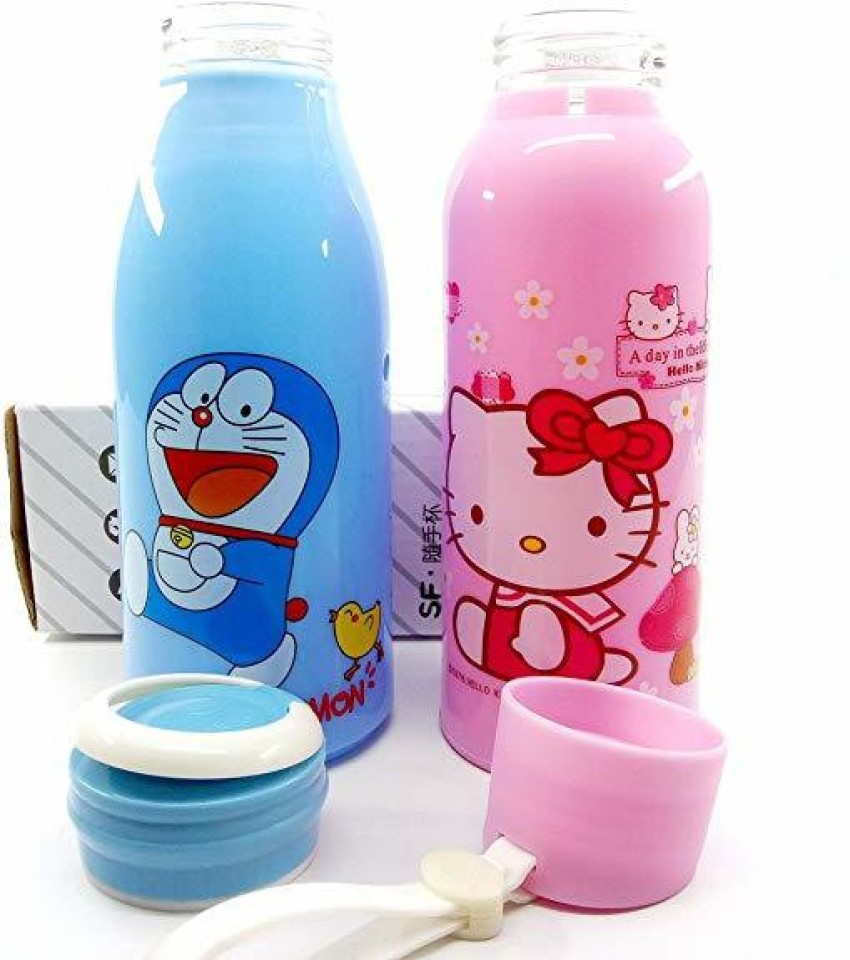 WiiBross Cute Water Bottles with Straw for Kids Girls Boys 500 ml