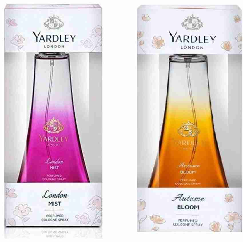 YARDLEY Autumn Bloom And London Mist perfume 50 ml each pack of 2 Eau de Toilette 100 ml
