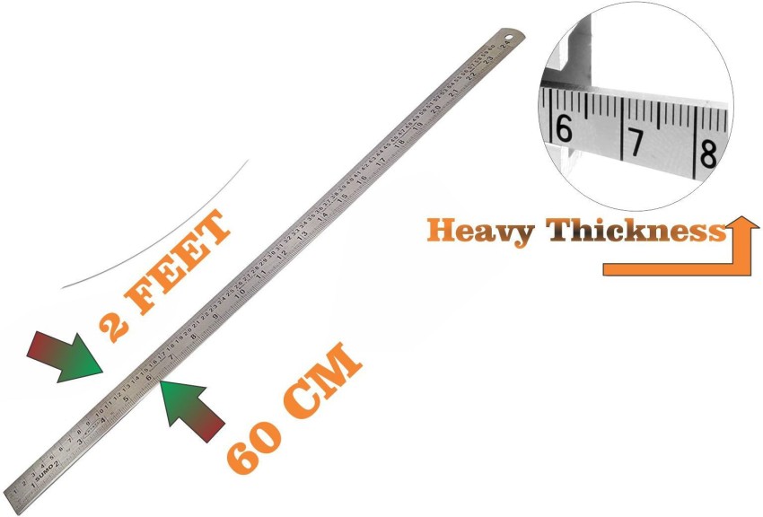 6 to 144 Straight Edge Rulers - Calibrated in Inches