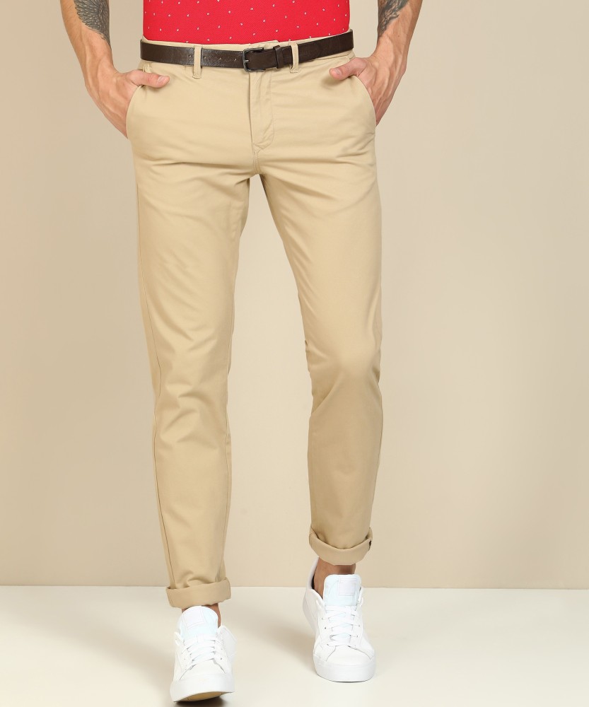 INDIAN TERRAIN Slim Fit Men Khaki Trousers  Buy INDIAN TERRAIN Slim Fit  Men Khaki Trousers Online at Best Prices in India  Flipkartcom