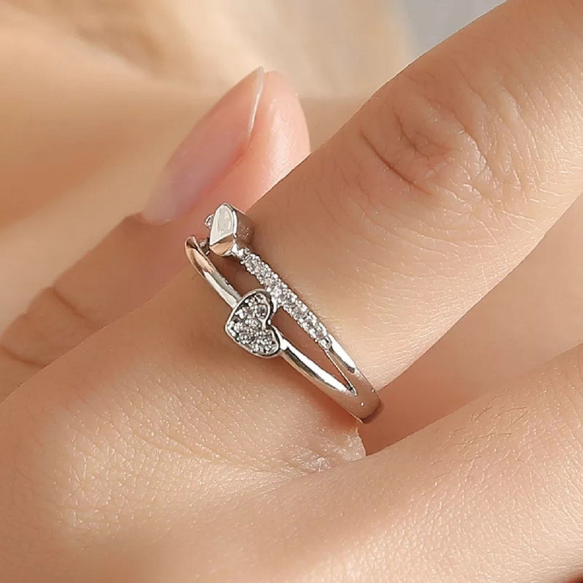 Female Party Wear,Anniversary Silver Ladies Fancy Ring, 3 Gm