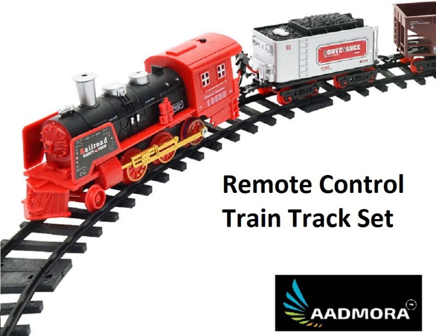 Aadmora Remote Control Train and Track Set for Kids Boys with