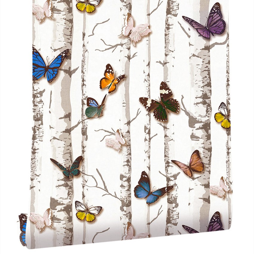 Free download Fluttering Butterfly Peel and Stick Wall Mural in Summertime  Blue 672x700 for your Desktop Mobile  Tablet  Explore 49 SelfStick  Wallpaper  Self Stick Brick Wallpaper Self Stick Wallpaper