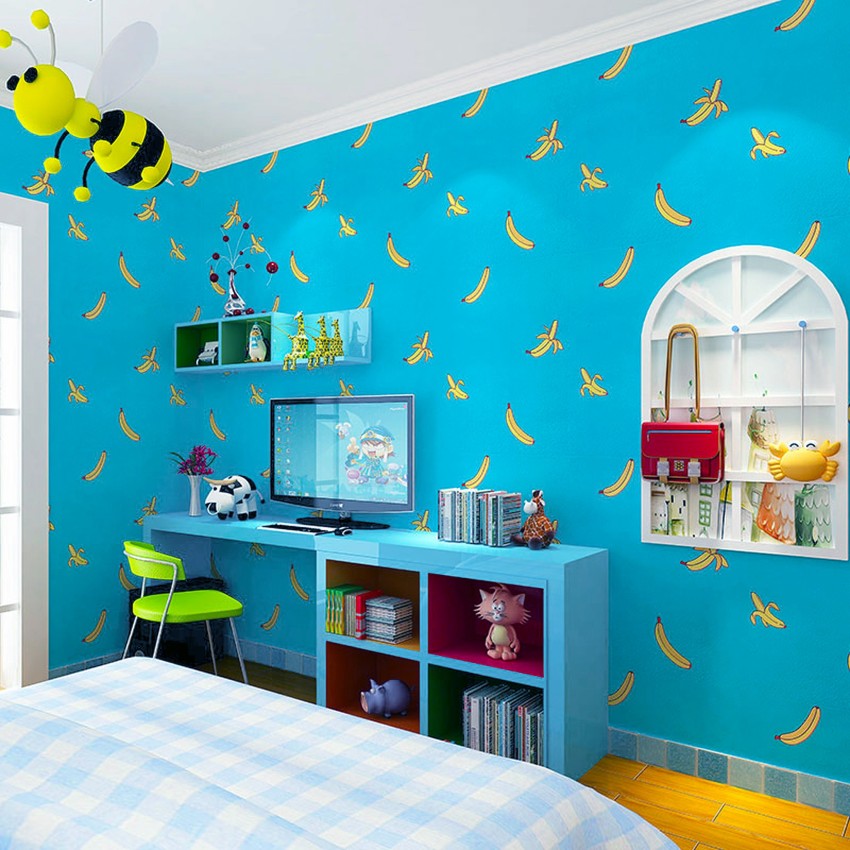 Cute Bird House Theme Height Chart for Kids Room Self Adhesive Wallpaper   lifencolors