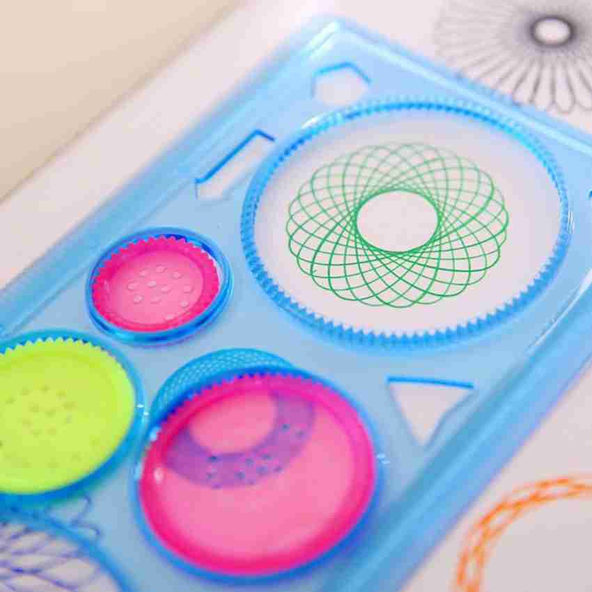 DIY Spiral Art Drawing Toys Set Spirograph Stencil Geometric Ruler Tools