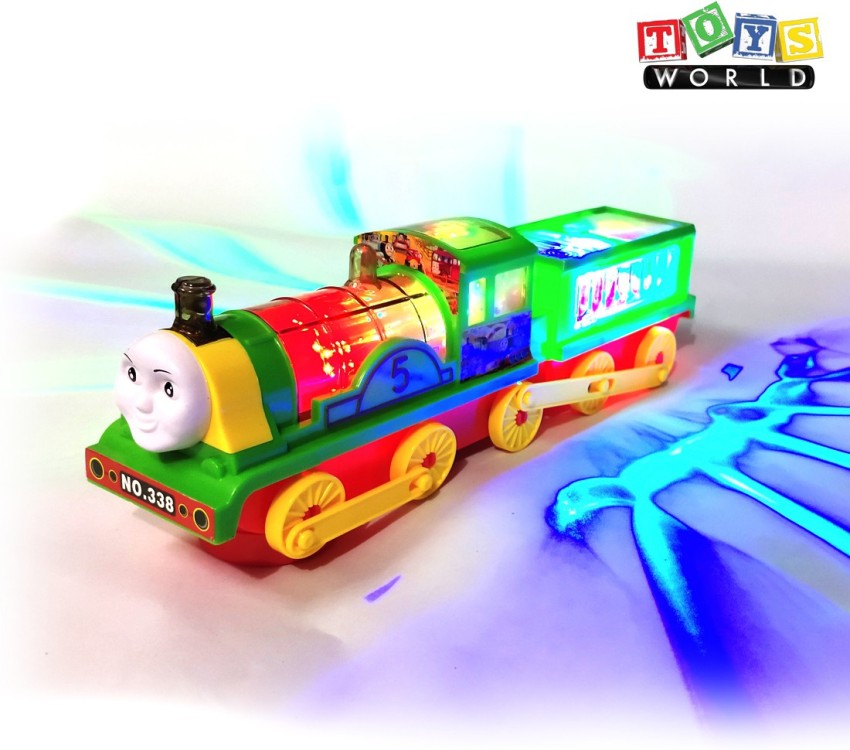 Happy toddler locomotive LED lights and moving wheels With friction drive, Toys \ Train sets and racing tracks