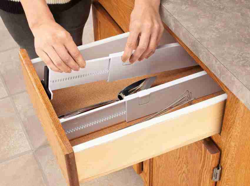 Adjustable Drawer Dividers Organizers - Expandable Drawer Organization  Separators For Kitchen, Dresser,Bedroom,9-Pack