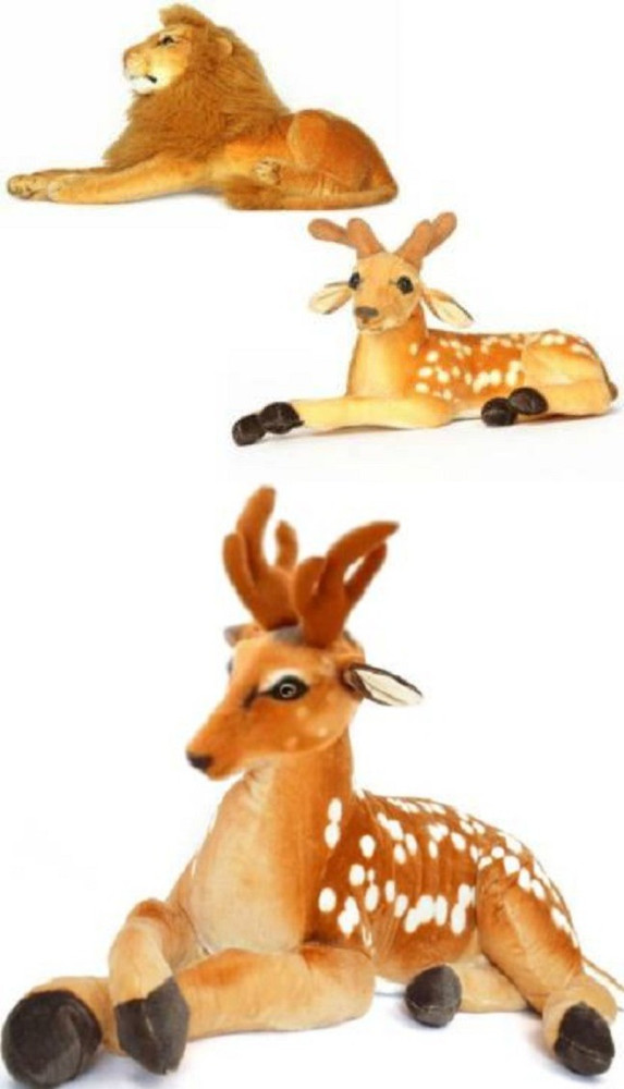 Khatushyam Premium Quality Babbar Sher And Deer (Pack of 2) - 32 cm - Premium Quality Babbar Sher And Deer (Pack of 2) . Buy Babbar Sher,Deer toys in India. shop for Khatushyam Premium Quality Babbar Sher And Deer (Pack of 2) - 32 cm - Premium Quality Babbar Sher And Deer (Pack of 2) . Buy Babbar Sher,Deer toys in India. shop for