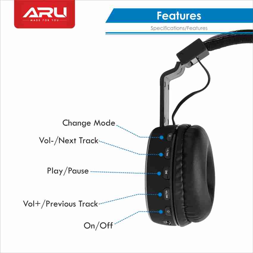 ARU ABH-226 Bluetooth Headset Price in India - Buy ARU ABH-226 Bluetooth  Headset Online - ARU : Flipkart.com