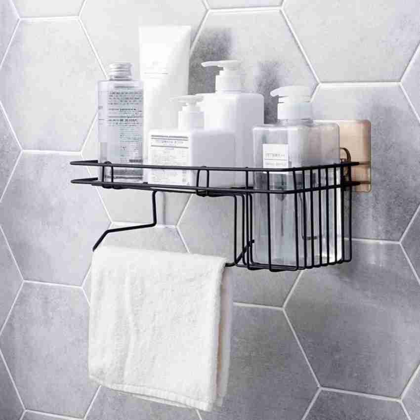 1/3pcs Corner Shower Shelves, Bathroom Storage Rack, Adhesive Shower Shelf  For Inside Shower, Shampoo Shower Gel Holder For Shower Wall, Bathroom Cadd