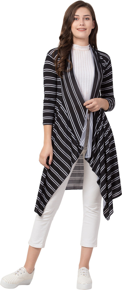 Striped discount long shrug