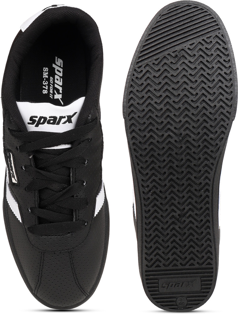 Sparx Men SM-378 Black White Sneakers 