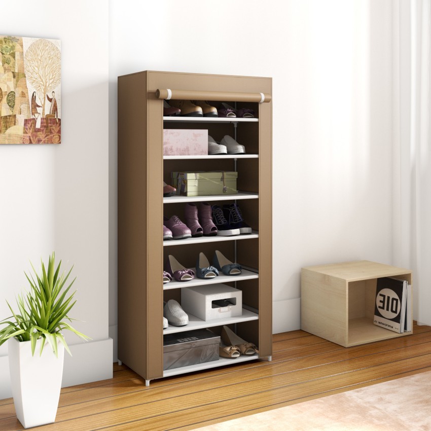 Buy Double Decker 3 Tier Metal Tilt Out Shoe Rack in Ivory Finish at 100%  OFF by Delite kom | Pepperfry