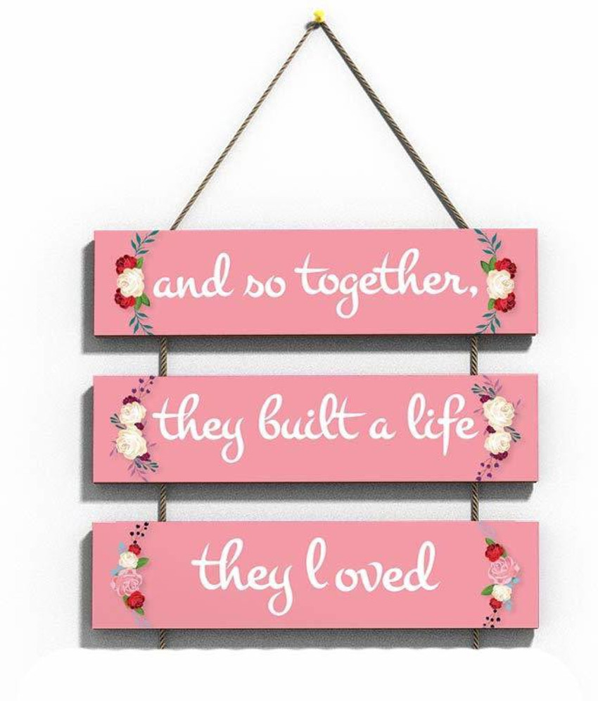 HomeNeedz Family Love Quote Wall Hanging Home Decor Board Plaque ...