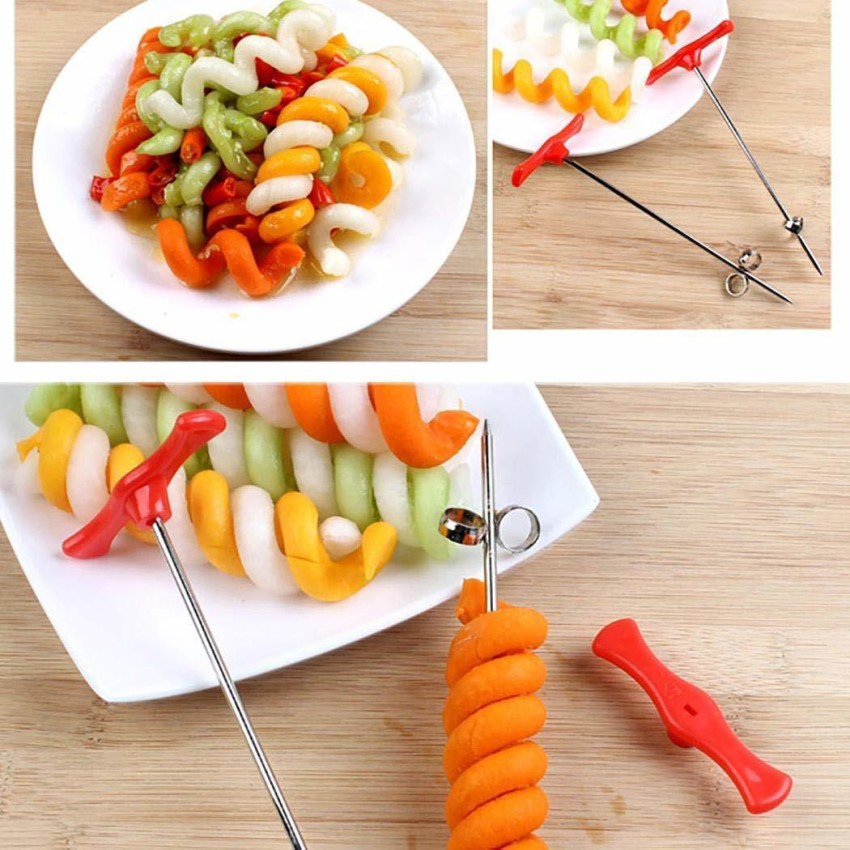 1pc Vegetables Spiral Knife Carving Tool Potato Carrot Cucumber