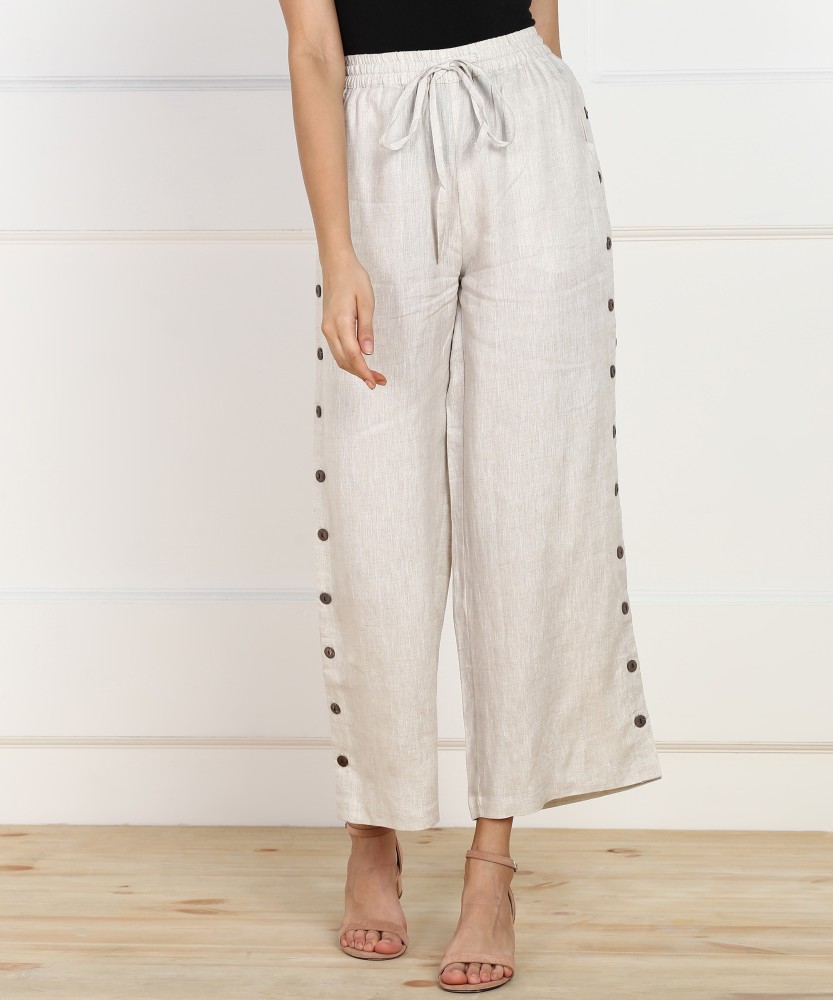Fabindia Trousers and Pants  Buy Fabindia White Cotton Casual Pant Online   Nykaa Fashion