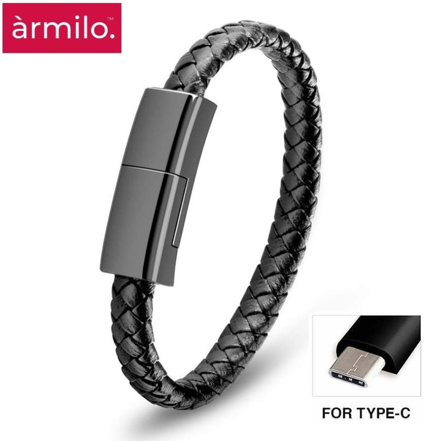 Armilo Portable Bracelet Charger TypeC Premium Easy to Wear  Durable  Black  Amazonin Electronics