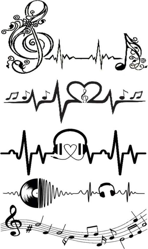 Music Heartbeat Tattoo  Heartbeat tattoo Tattoos for women small  meaningful Tattoos