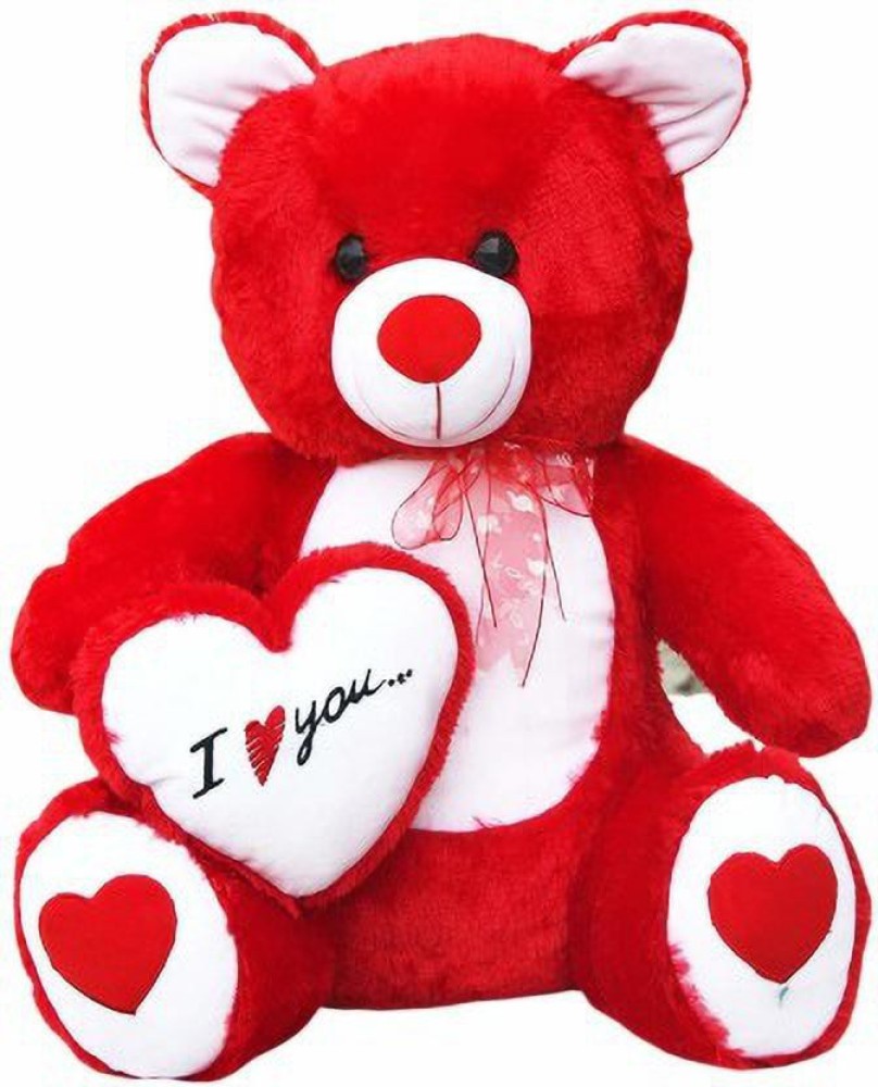 SUN AND STAR CREATIONS Red/Soft/Beautiful I LOVE YOU Teddy Bear 60 ...