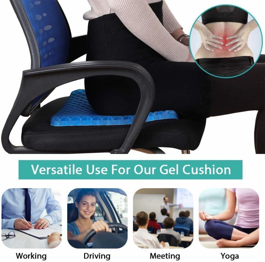 Silicone Gel Coccyx Seat Cushion - for Office / Chair / Car