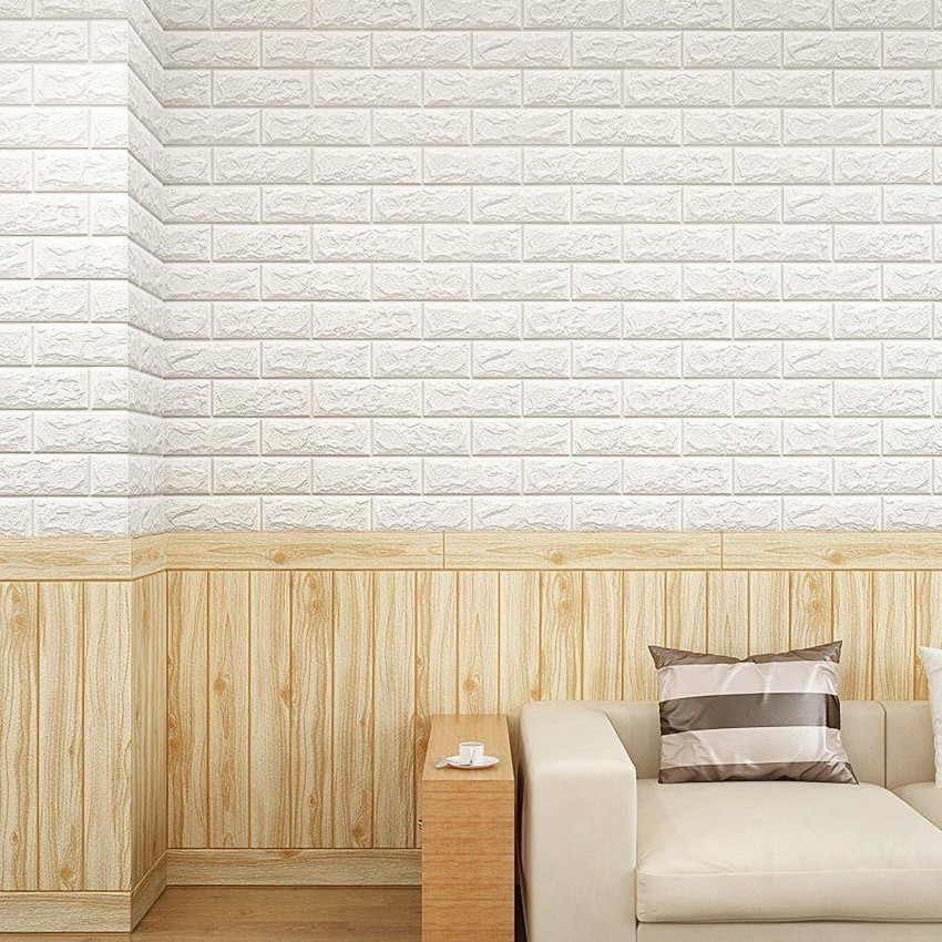 Housewear & Furnishings☄✲3D Foam bricks wallpaper Home room wall  sticker waterproof Stone selfad | Shopee Philippines