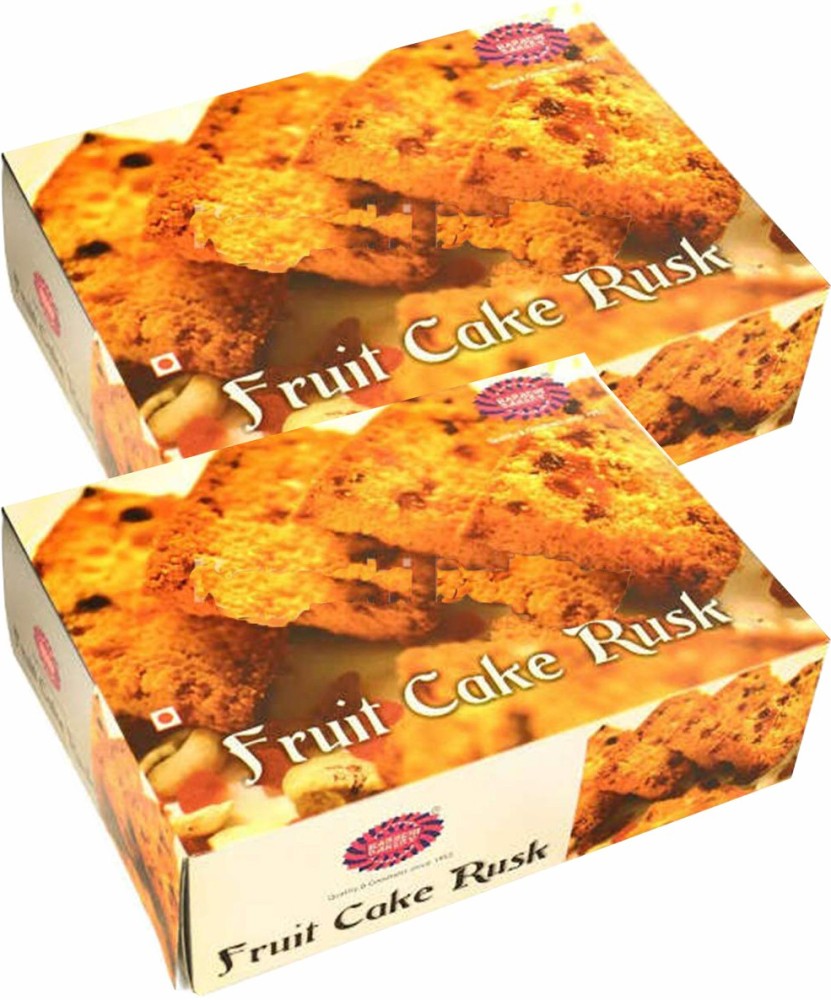 The Flavour Republic FRUIT CAKE RUSK - 500 gms(Combo Pack 2*250 gms) Pure  Vegetarian PremiumCake Rusk chocolate flavored Cake Rusk Price in India -  Buy The Flavour Republic FRUIT CAKE RUSK -
