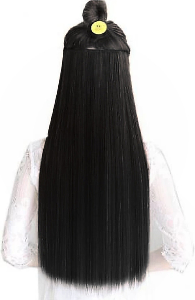 New Jaipur Handicraft Hukum Mere Aaka Natural 24 inch Black Extension for Women / Synthetic Straight Extension For Girls / Long Straight Black Extensions Hair Extension Price in India - Buy New New Jaipur Handicraft Hukum Mere Aaka Natural 24 inch Black Extension for Women / Synthetic Straight Extension For Girls / Long Straight Black Extensions Hair Extension Price in India - Buy New