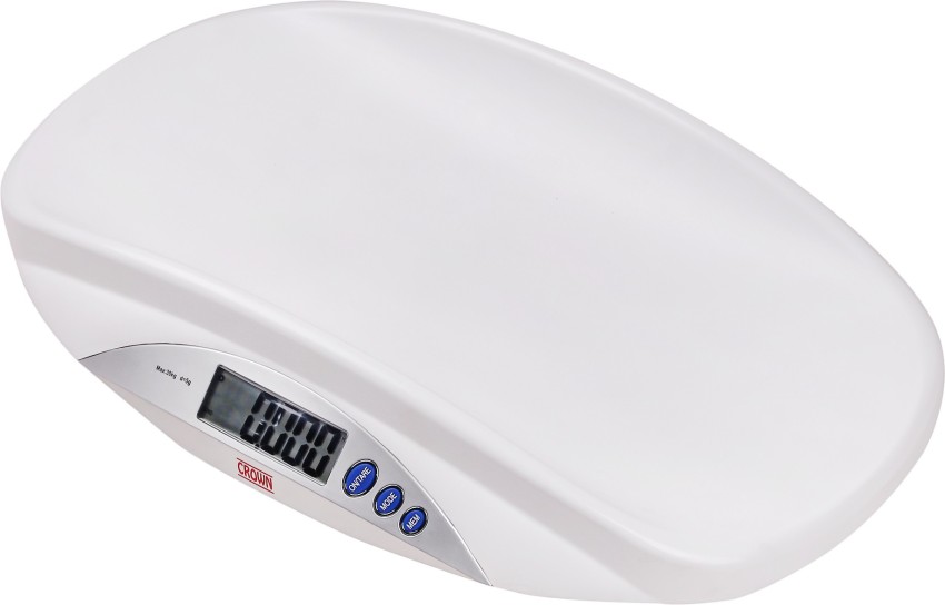SALTER Professional Electronic Baby and Toddler in One with Hold Function  44 Lb Capacity Digital Scale, 21.5 x 10, White