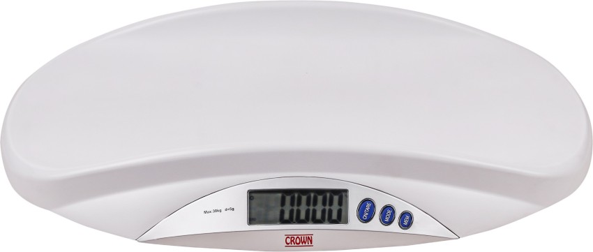 SALTER Professional Electronic Baby and Toddler in One with Hold Function  44 Lb Capacity Digital Scale, 21.5 x 10, White