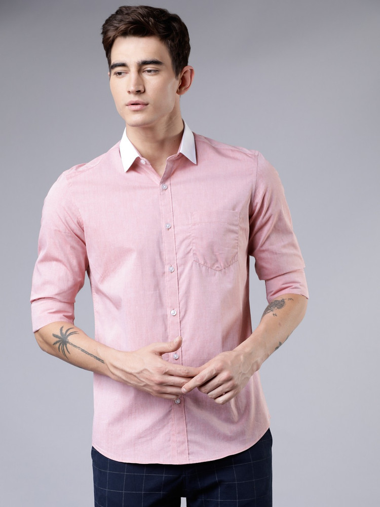 Casual Pink Shirt - Buy HIGHLANDER Men 