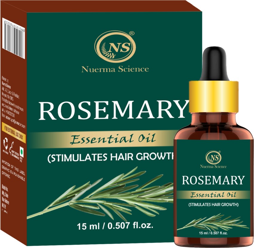 Soulflower Rosemary Essential Oil for Hair Growth Hair Fall Control and  Nourishment Skin Care  Clinically Tested  Ecocert Certified Organic 100  Pure Natural Undiluted  15ml  Amazonin Health  Personal Care