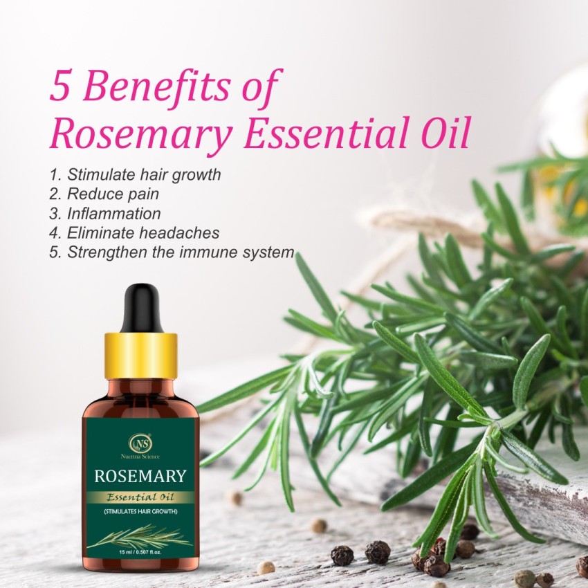Newish 100 Pure Rosemary Essential oil for Hair growth Skin Therapeutic  Grade Aroma oil 30ml