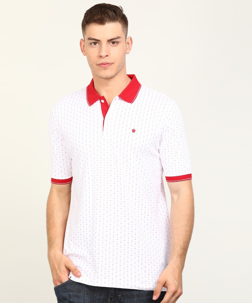 LOUIS PHILIPPE Printed Men Polo Neck Red T-Shirt - Buy LOUIS PHILIPPE  Printed Men Polo Neck Red T-Shirt Online at Best Prices in India