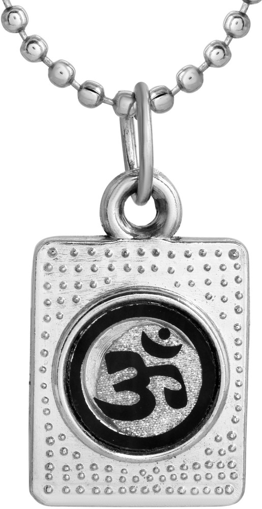 morir Silver Plated Aum Om Ohm Sanskrit Symbol Hindu Religious