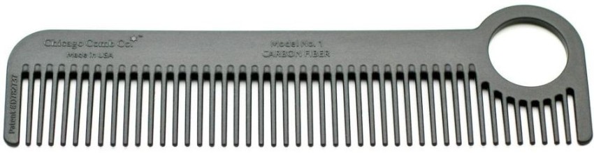 Chicago Comb Model 1 Carbon Fiber, Made In Usa, Ultra Smooth