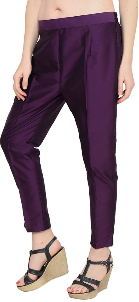 Silk straight pants Tom Ford Purple size S International in Silk  30771733