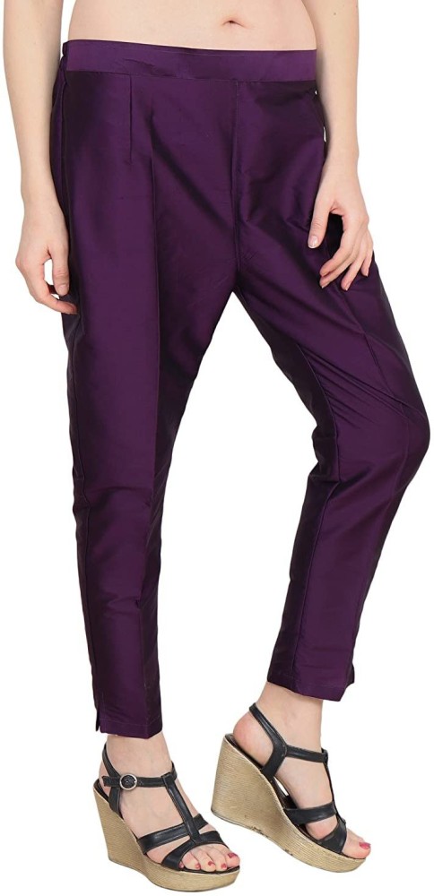 Buy Purple Trousers  Pants for Women by YLONDON Online  Ajiocom