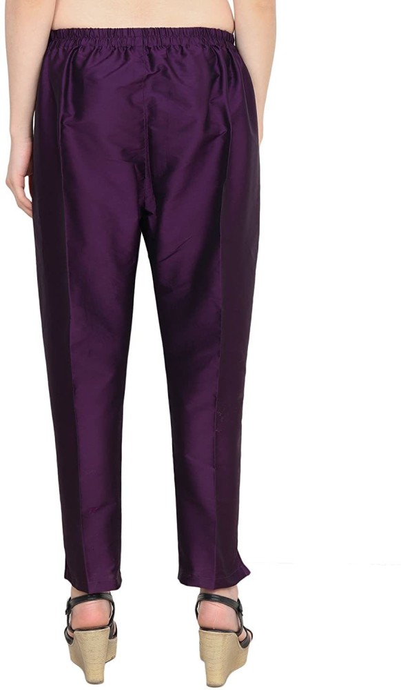 Satin Suit Pants Purple  NAKD
