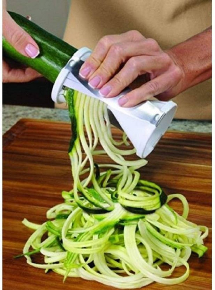 Spiralizer Vegetable Cutter for Electric Drill 3-Blade Food Processor Spiral  Slicer Zucchini Cucumber Carrot Mandoline Slicer