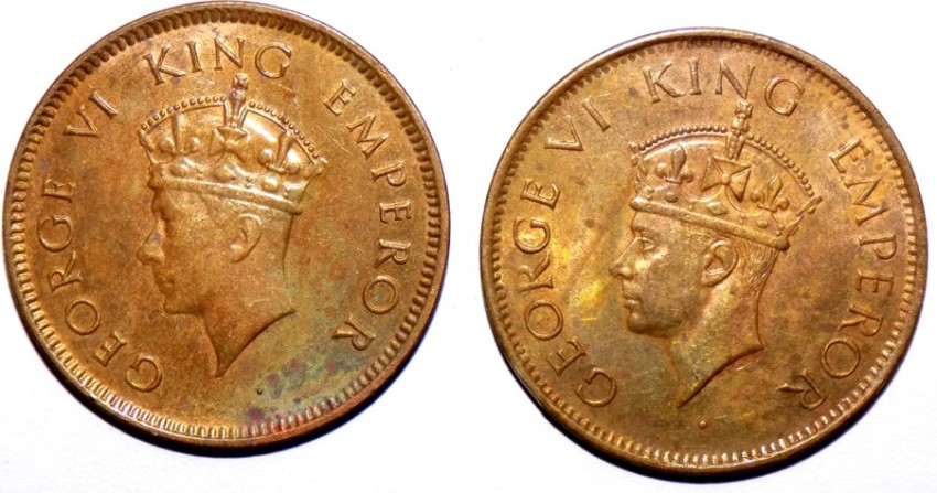 Hariom 1939 -1940 -1 QUARTER ANNA 2 UNC BRONZE COINS -INDIA # WT. GRAMS, DM. - 25.3 MM Ancient Coin Collection Price in India - Buy Hariom 1939 -1940 -1 QUARTER