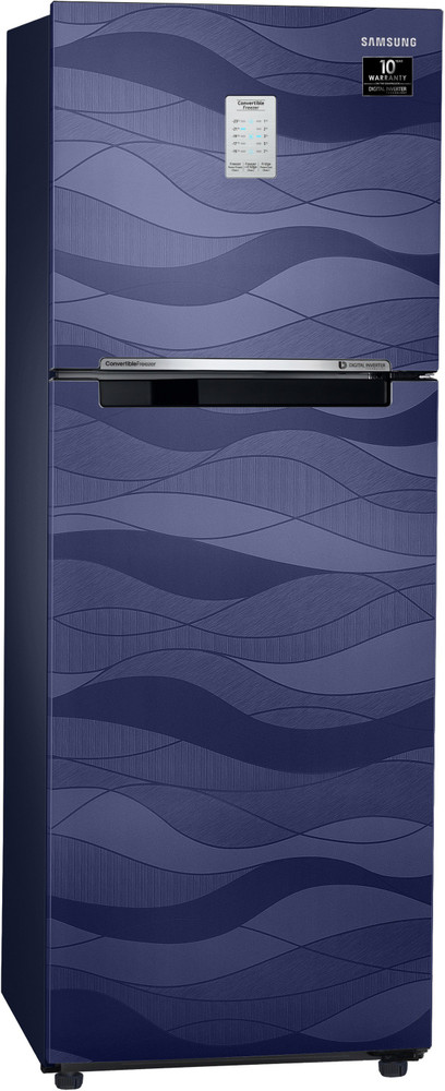 rt28t3753uv top mount freezer with convertible freezer 253l