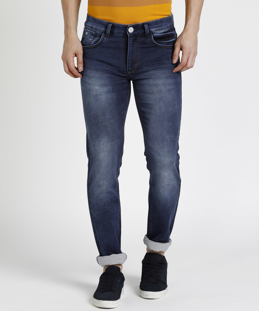 MONTE CARLO Skinny Men Dark Blue Jeans 